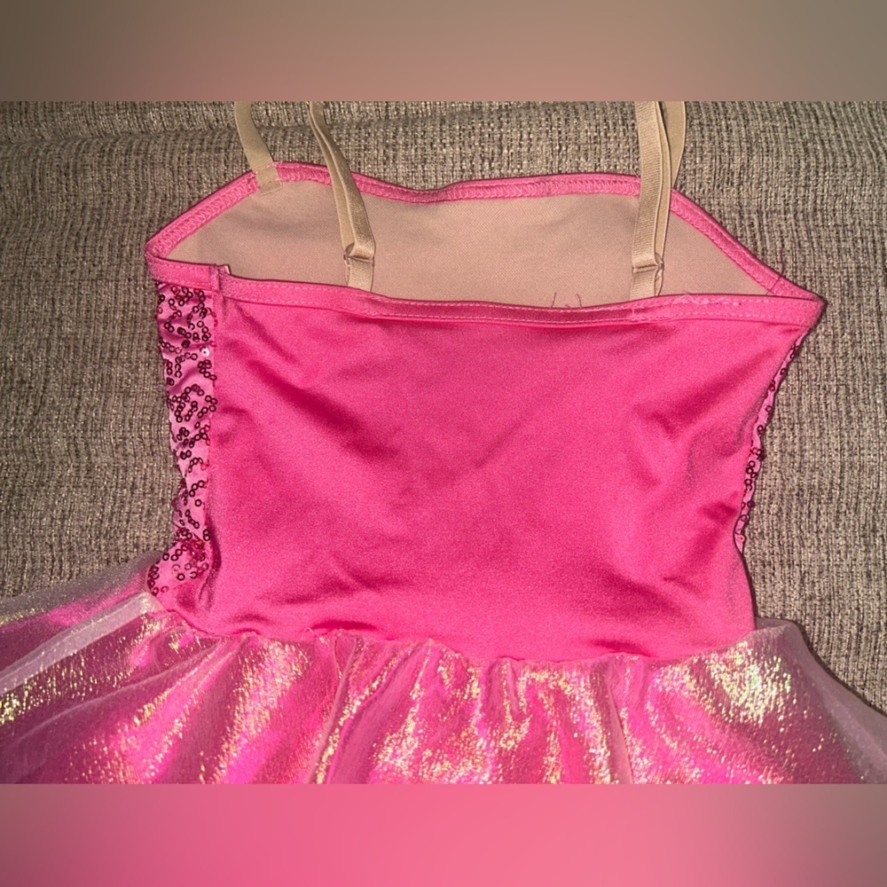 Weissman Pink and Gold Sequin Dance Costume - Picture 5 of 8